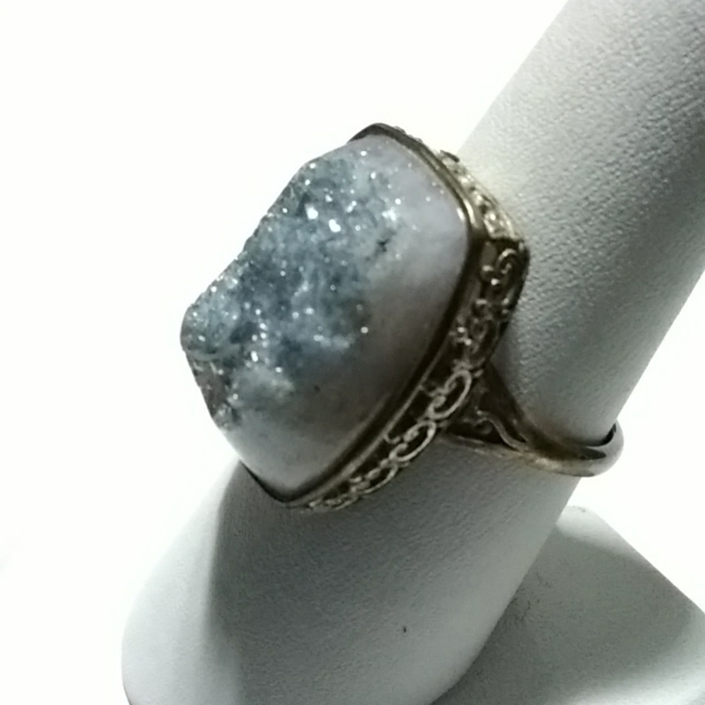 Druzy Agate Ring - image 2